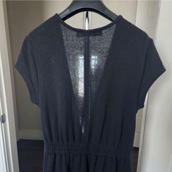 Free People Black Deep V-Neck Jumpsuit - Picture 4 of 8